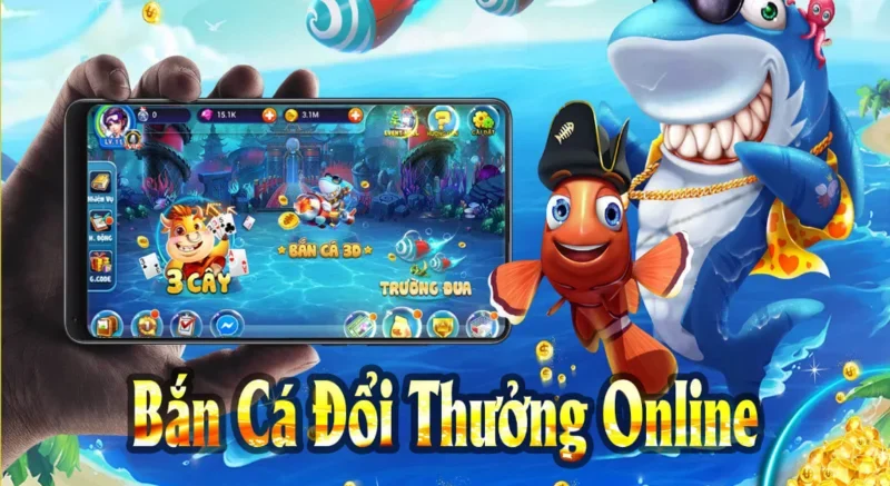 Giao diện sống động của một game bắn cá phổ biến