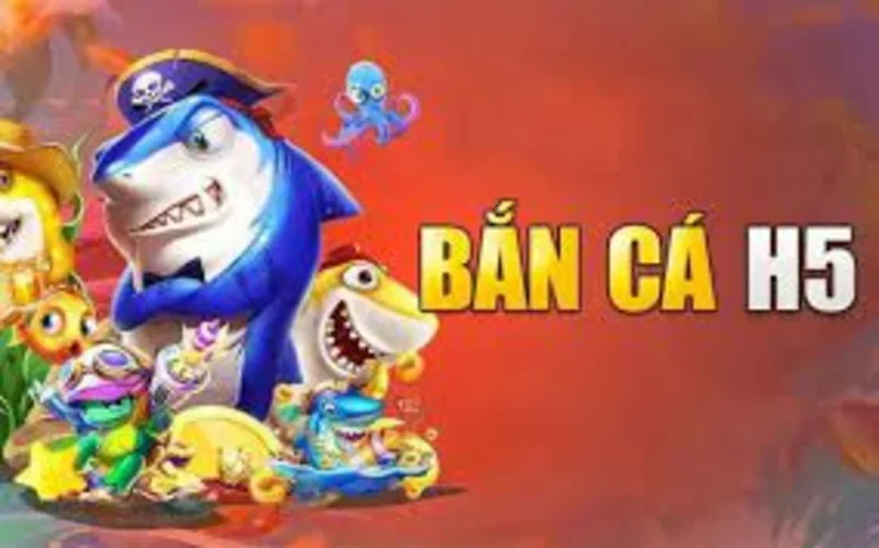 Giao diện chính của game Bắn Cá H5 với đồ họa sống động.